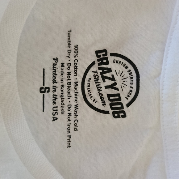 Crazy Dog T-shirts Women's Avagato Funny Novelty T-shirt White Small - Picture 5 of 5